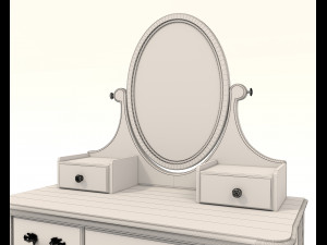 European Style Dressing Table 6 3D-Modell