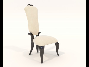 European Style Dining Table and Chairs 14 Model 3D