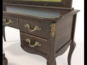 European Style Dressing Table 7 Modèle 3D