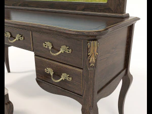European Style Dressing Table 7 3D Model