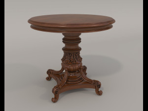 Classic Coffee Table and Armchairs 9 Modello 3D