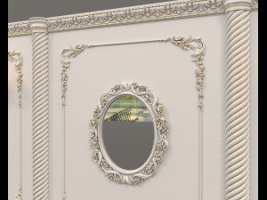 Classic Interior Wall Decoration 10 3D-Modell