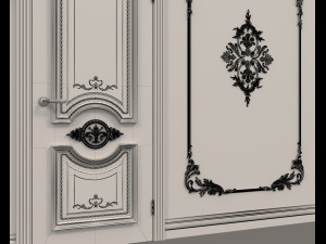 Classic Interior Wall Decoration 10 3D-Modell