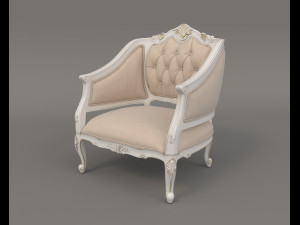 Classic Coffee Table and Armchairs 10 3D Model