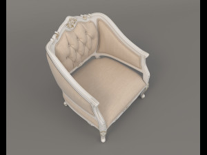 Classic Coffee Table and Armchairs 10 3D Model