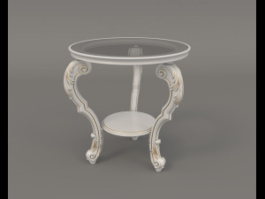 Classic Coffee Table and Armchairs 10 3D Model