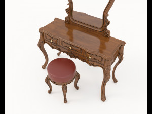 Classic Style Dressing Table 8 3D Model