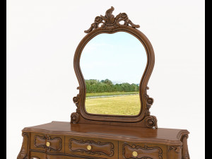 Classic Style Dressing Table 8 3D Model