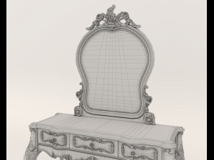 Classic Style Dressing Table 8 3D Model