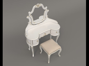 European Style Dressing Table 8 3D 모델