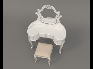 European Style Dressing Table 8 3D 모델