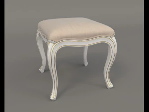 European Style Dressing Table 8 3D Model