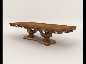 Classic Dining Table and Chairs 17 Modelo 3D