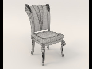 Classic Dining Table and Chairs 17 Modelo 3D
