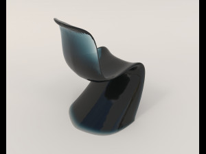 Contemporary Style Table and Chairs 12 3D Model