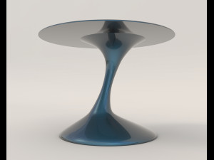 Contemporary Style Table and Chairs 12 3D Model