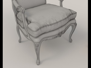 Classic Coffee Table and Armchairs 13 3Dモデル