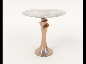 Contemporary Style Coffee Table and Armchair 13 3D 模型