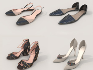 Women Shoes Collection 10 3D Model