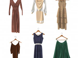 Vestido no cabide 10 Modelo 3D