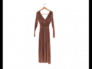 Dress on Hanger 10 3D Model