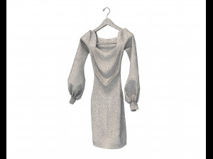 Dress on Hanger 10 Modelo 3D