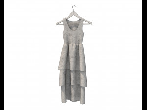 Dress on Hanger 10 Modelo 3D
