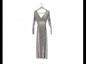 Dress on Hanger 10 3D Model