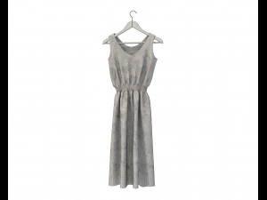 Dress on Hanger 10 3D Model