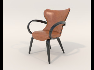 Contemporary Style Table and Chairs 13 Modelo 3D