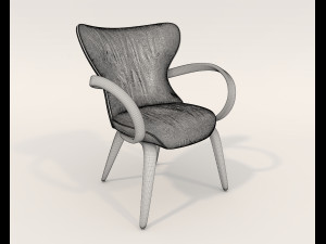 Contemporary Style Table and Chairs 13 Modelo 3D