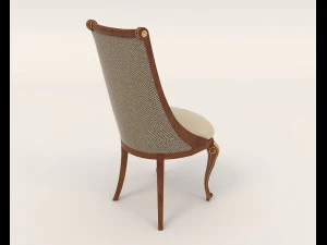 Restaurant Dining Table and Chairs 2 3D Model