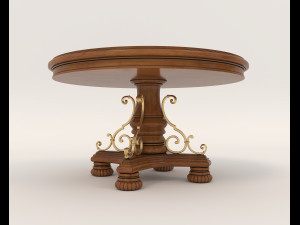 Restaurant Dining Table and Chairs 2 Modelo 3D