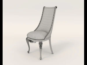 Restaurant Dining Table and Chairs 2 3D Model
