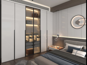 Modern Bedroom Interior Scene 19 3D Model