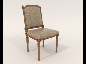 Classic Dining Table and Chairs 19 Modelo 3D