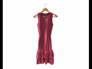 Dress on Hanger 11 3D Model