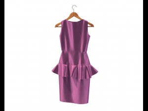 Dress on Hanger 11 3D Model