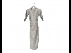 Dress on Hanger 11 3D Model