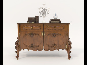 Luxury Classic Sideboard Model 3D