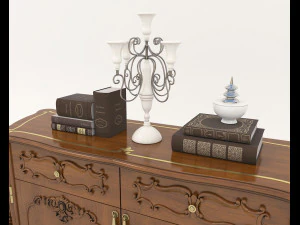 Luxury Classic Sideboard 3D Model