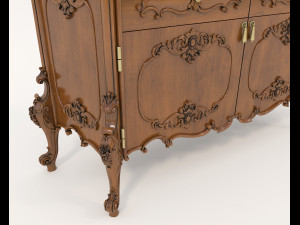 Luxury Classic Sideboard Model 3D