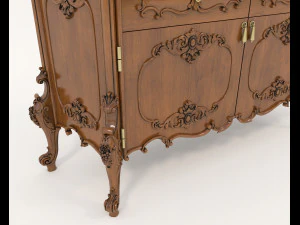 Luxury Classic Sideboard 3D Model