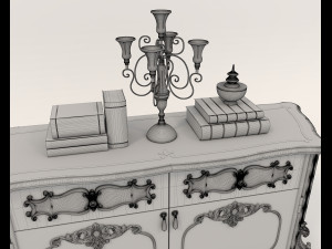 Luxury Classic Sideboard Model 3D