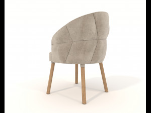Modern Style Table and Chairs 14 Model 3D