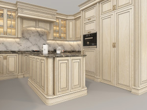 European Style Kitchen 6 3D Модель