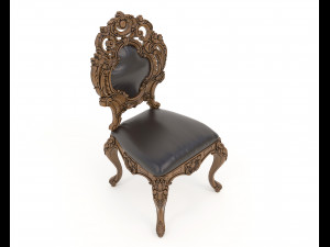 Classic Dining Table and Chairs 20 3D Модель