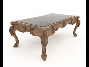 Classic Dining Table and Chairs 20 3D Модель