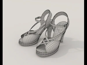 Women Shoes Collection 10 3D Model
