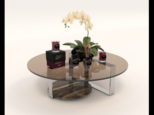 Modern Sofa and Coffee Table 3 3D Model